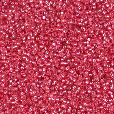 Miyuki 15/0 Seed Beads - 15-4266 - Duracoat Silver Lined Dyed Hibiscus