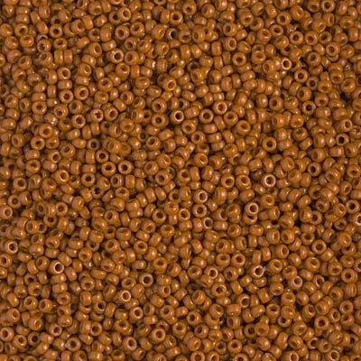 Miyuki 15/0 Seed Beads - 15-4458 - Duracoat Dyed Opaque Persimmon