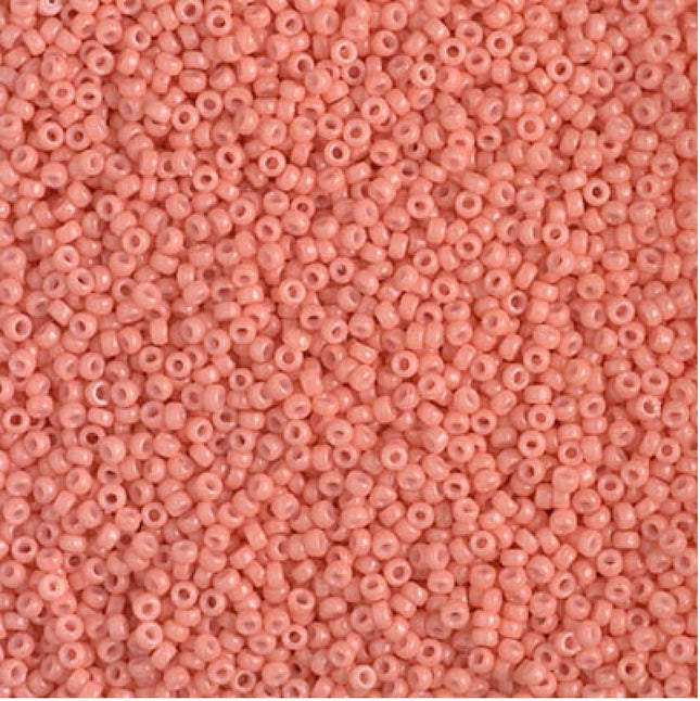Miyuki 15/0 Seed Beads - 15-4462 - Duracoat Dyed Opaque Dark Salmon