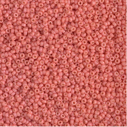 Miyuki 15/0 Seed Beads - 15-4464 - Duracoat Dyed Opaque Light Watermelon