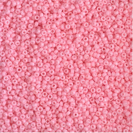 Miyuki 15/0 Seed Beads - 15-4466 - Duracoat Dyed Opaque Light Carnation