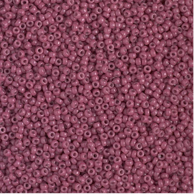 Miyuki 15/0 Seed Beads - 15-4468 - Duracoat Dyed Opaque Pansy