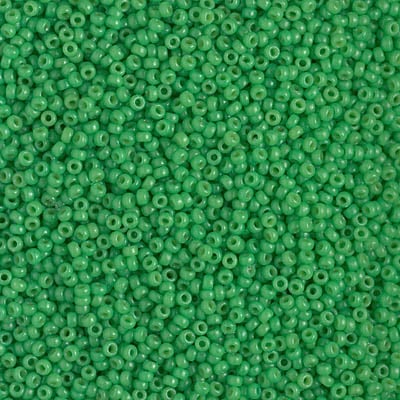 Miyuki 15/0 Seed Beads - 15-4476 - Duracoat Dyed Opaque Fiji Green