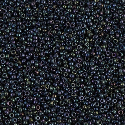 Miyuki 15/0 Seed Beads - 15-452 - Metallic Dark Blue Iris
