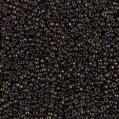 Miyuki 15/0 Seed Beads - 15-458 - Metallic Brown Iris