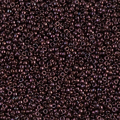Miyuki 15/0 Seed Beads - 15-460 - Metallic Dark Raspberry