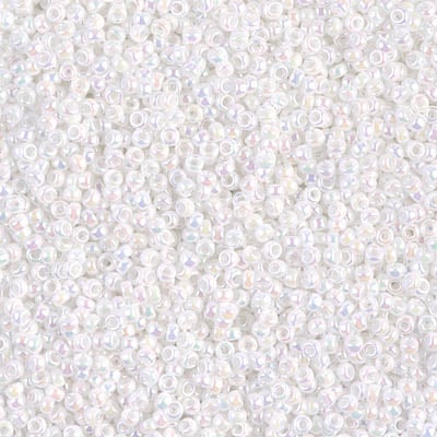Miyuki 15/0 Seed Beads - 15-471 - White Pearl AB