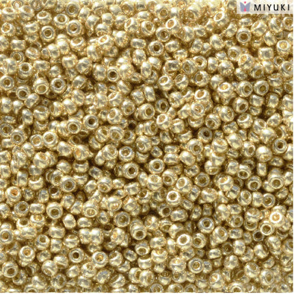 Miyuki 11/0 Seed Beads - 11-5101 - Duracoat Galvanized Pale Gold