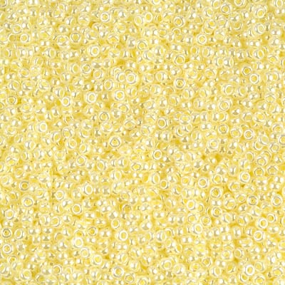 Miyuki 15/0 Seed Beads - 15-514 - Light Lemon Ice Ceylon