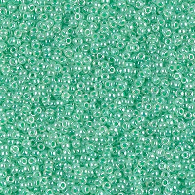 Miyuki 15/0 Seed Beads - 15-520 - Mint Green Ceylon