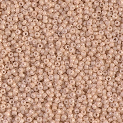 Miyuki 15/0 Seed Beads - 15-597 - Opaque Tan Luster