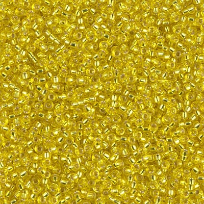 Miyuki 15/0 Seed Beads - 15-006 - Silverlined Yellow
