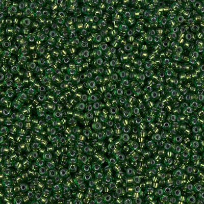Miyuki 15/0 Seed Beads - 15-972 -Silverlined Jade Green