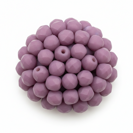 3mm Fire Polish Round - FPR03-29565-188 - Saturated Lavender - 50 Bead Package
