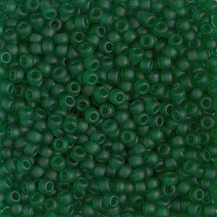 Miyuki 8/0 Seed Beads - 8-146F - Matte Transparent Green
