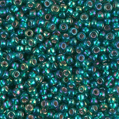 Miyuki 8/0 Seed Beads - 8-1017 - Silverlined Emerald AB
