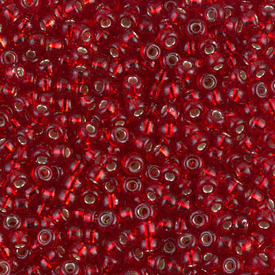 Miyuki 8/0 Seed Beads - 8-011 - Silver Lined Ruby