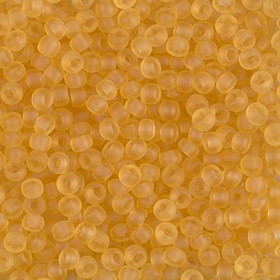 Miyuki 8/0 Seed Beads - 8-132F - Matte Transparent Light Topaz
