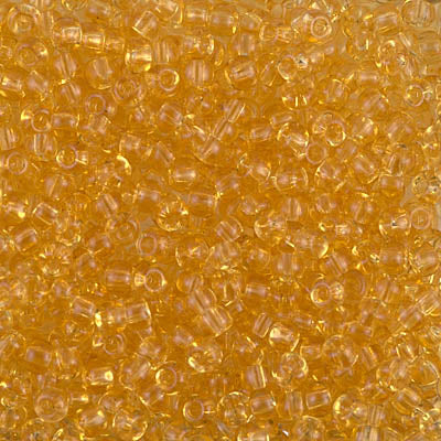 Miyuki 8/0 Seed Beads - 8-132 - Transparent Light Topaz