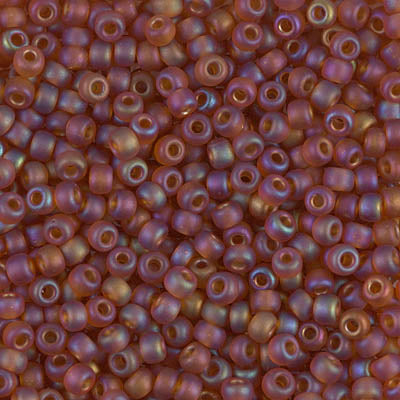 Miyuki 8/0 Seed Beads - 8-133FR - Matte Transparent Topaz AB