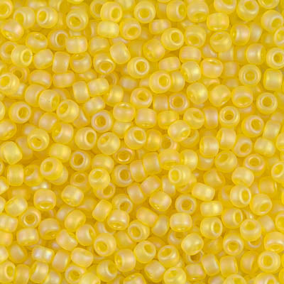Miyuki 8/0 Seed Beads - 8-136FR - Matte Transparent Yellow AB