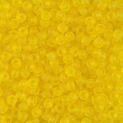 Miyuki 8/0 Seed Beads - 8-136F - Matte Transparent Yellow