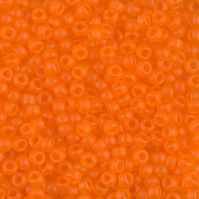 Miyuki 8/0 Seed Beads - 8-138F - Matte Transparent Orange