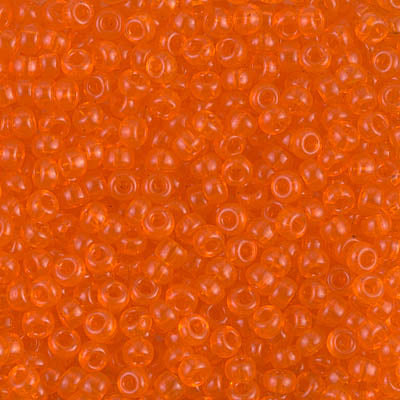 Miyuki 8/0 Seed Beads - 8-138 - Transparent Orange
