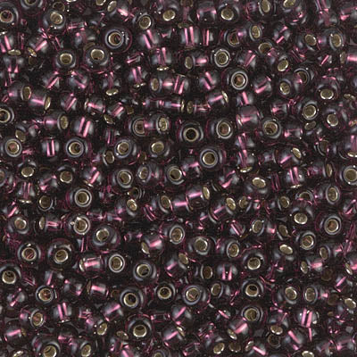 Miyuki 8/0 Seed Beads - 8-013 - Silver Lined Dark Amethyst