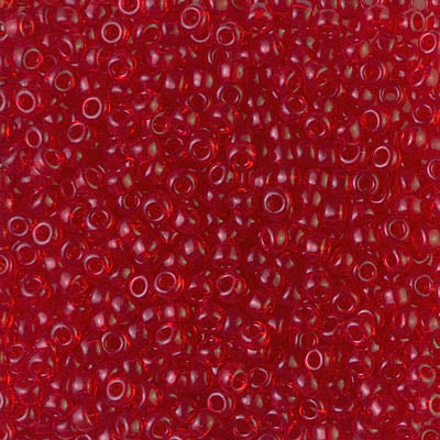 Miyuki 8/0 Seed Beads - 8-140 - Transparent Red Orange