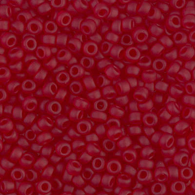 Miyuki 8/0 Seed Beads - 8-141F - Matte Transparent Ruby