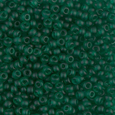 Miyuki 8/0 Seed Beads - 8-147F - Matte Transparent Emerald