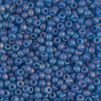 Miyuki 8/0 Seed Beads - 8-149FR - Matte Transparent Capri Blue AB
