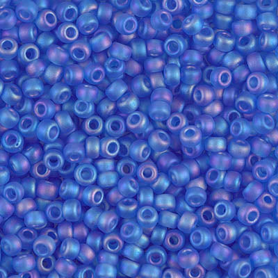 Miyuki 8/0 Seed Beads - 8-150FR - Matte Transparent Sapphire AB