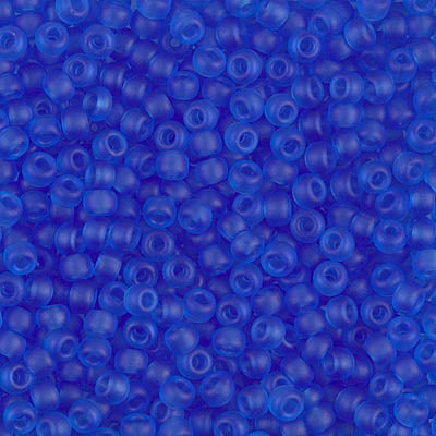 Miyuki 8/0 Seed Beads - 8-150F - Matte Transparent Sapphire
