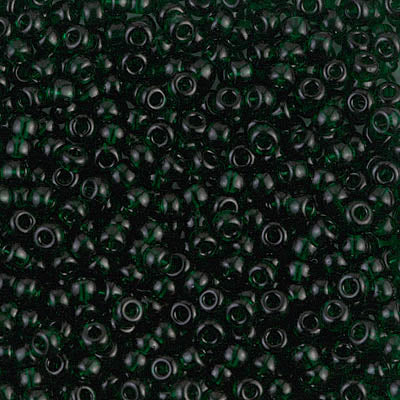Miyuki 8/0 Seed Beads - 8-156 - Transparent Dark Emerald