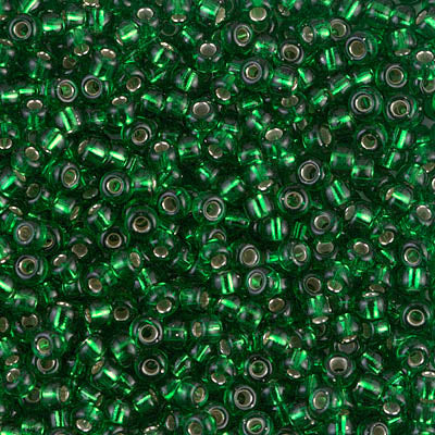 Miyuki 8/0 Seed Beads - 8-016 - Silver Lined Green