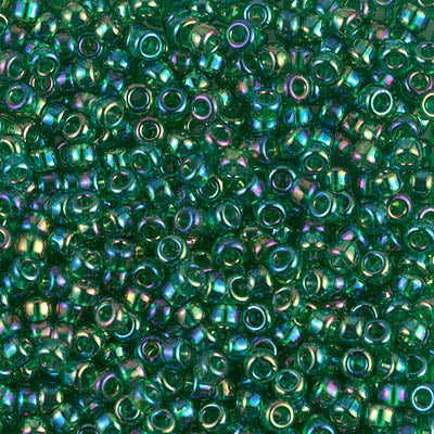 Miyuki 8/0 Seed Beads - 8-179 - Transparent Green AB