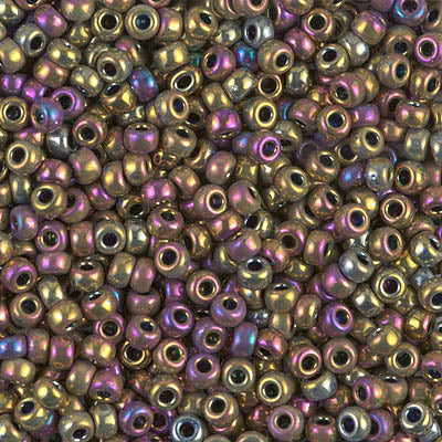 Miyuki 8/0 Seed Beads - 8-188 - Metallic Purple Gold Iris