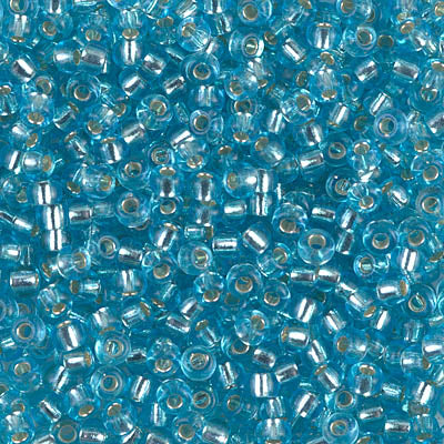 Miyuki 8/0 Seed Beads - 8-018 - Silver Lined Aqua