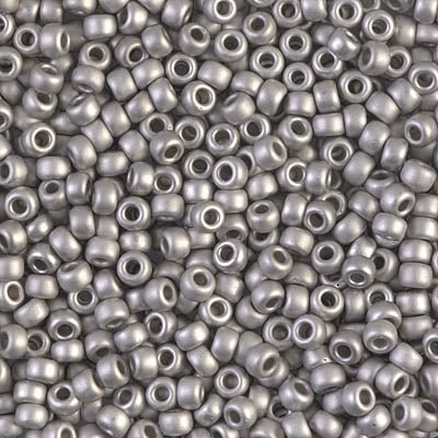 Miyuki 8/0 Seed Beads - 8-194F - Matte Palladium Plated