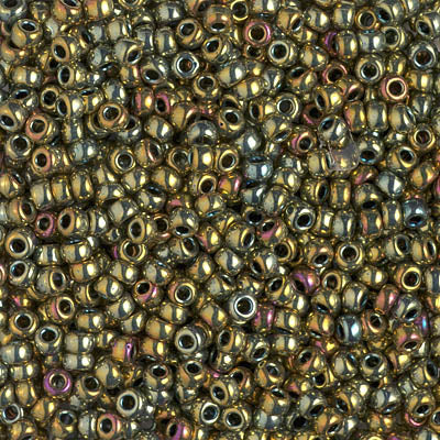 Miyuki 8/0 Seed Beads - 8-1981 - Nickel Plated AB