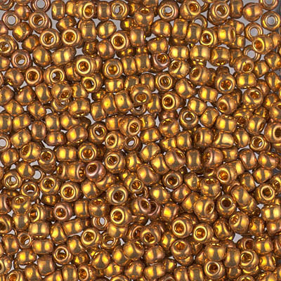Miyuki 8/0 Seed Beads - 8-1983 - 24kt Dk Yellow Gold