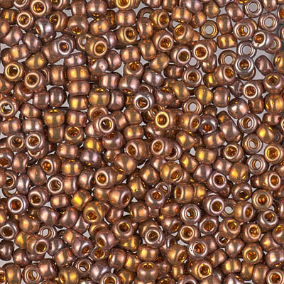 Miyuki 8/0 Seed Beads - 8-1984 - 24kt Red Gold Iris