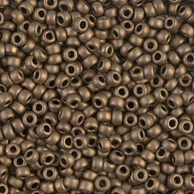 Miyuki 8/0 Seed Beads - 8-2006 - Matte Metallic Dark Bronze