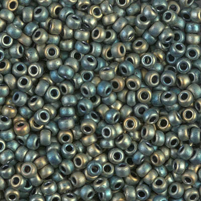 Miyuki 8/0 Seed Beads - 8-2008 - Matte Metallic Patina Iris