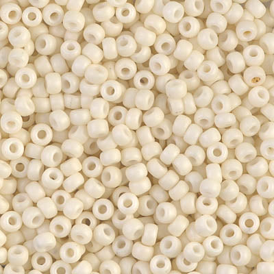 Miyuki 8/0 Seed Beads - 8-2021 - Matte Opaque Cream