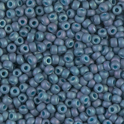 Miyuki 8/0 Seed Beads - 8-2030 - Matte Met Steel Blue Luster