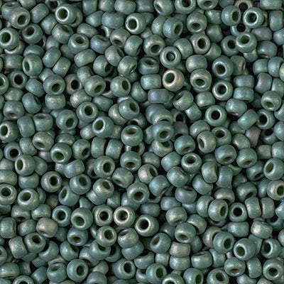 Miyuki 8/0 Seed Beads - 8-2031 - Matte Met Sage Green Luster