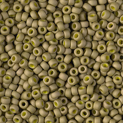 Miyuki 8/0 Seed Beads - 8-2032 - Matte Op Golden Olive Luster